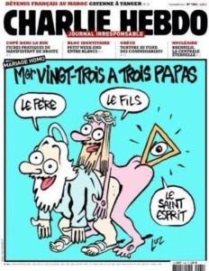 Ejemplo de portada de Charlie Hebdo.